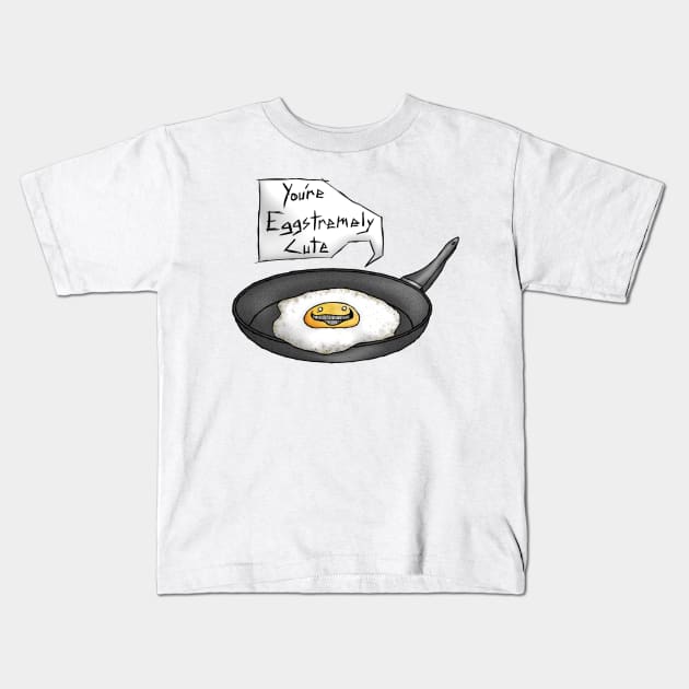 Fried Egg Kids T-Shirt by TheDoodleDream
